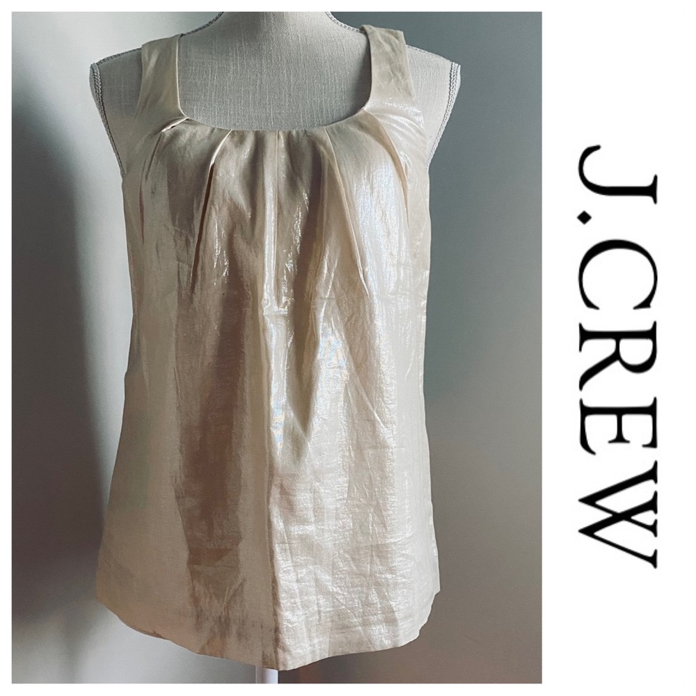 Like New! Shimmering Champagne J.Crew Sleeveless Top, 0
